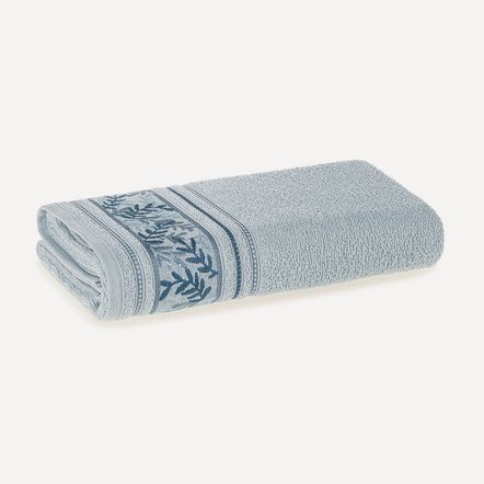 Toalha de Banho Fio Cardado Anis Azul Pérola