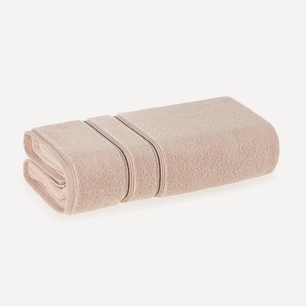 Toalha Banhão Fio Zero Twist 100% Algodão Plaza Rosé/Preto