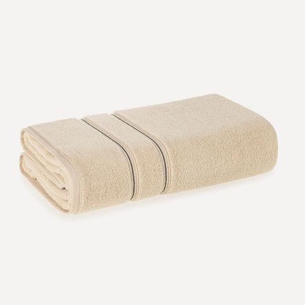 Toalha de Banho Fio Zero Twist 100% Algodão Plaza Grão/Preto