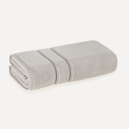 Toalha de Rosto Fio Zero Twist 100% Algodão Plaza Mineral/Preto