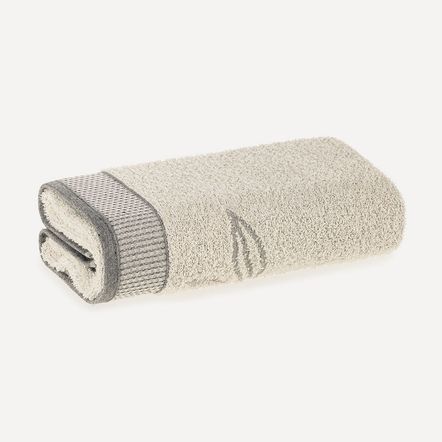 Toalha de Rosto Fio Cardado+Eco 100% Algodão Renova Natural/Preto