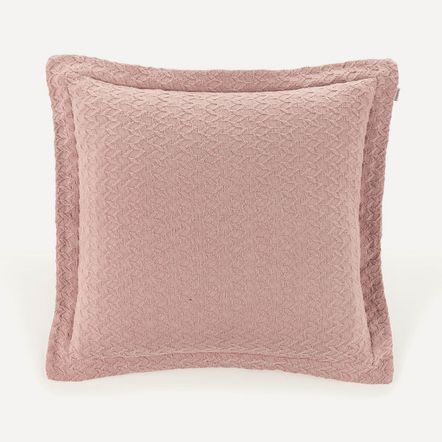 Almofada Decorativa Quadrada 100% Algodão Movaz Rosé