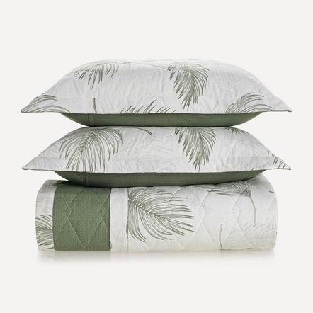 Colcha/Cobre Leito King Karsten com 2 Porta Travesseiros 150 Fios Percal 100% Algodão Viana