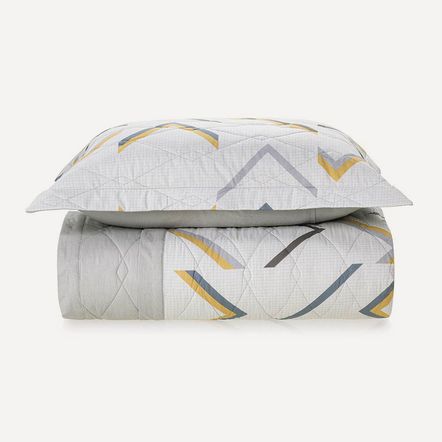 Colcha/Cobre Leito Solteiro Karsten com 1 Porta Travesseiro 150 Fios Percal 100% Algodão Rucel