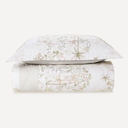 Colcha/ Cobre Leito Solteiro Karsten com 1 Porta Travesseiro 180 Fios Percal 100% Algodão Costine