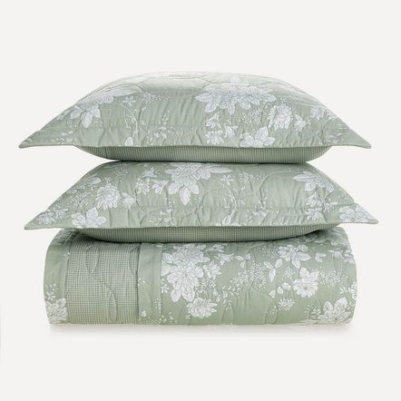 Colcha/Cobre Leito King Karsten com 2 Porta Travesseiros 180 Fios Percal 100% Algodão Alissa