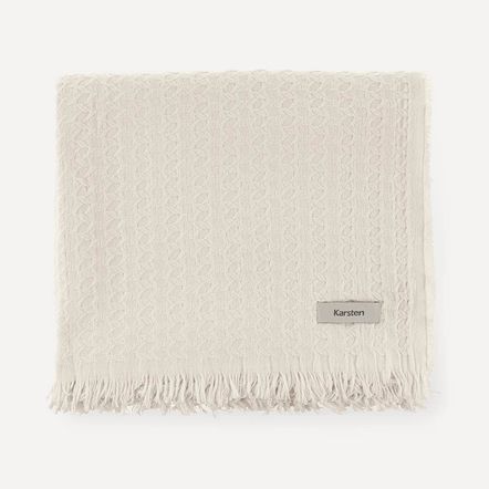 Manta Decorativa Karsten Movaz Ivory