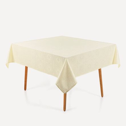 Toalha de Mesa Karsten 8 Lugares Quadrada Jacquard Antusa