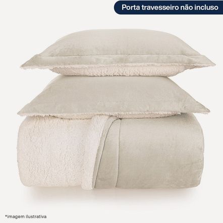 Edredom de Microfibra King Karsten Sonata Cinza Claro