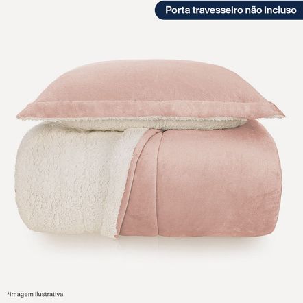 Edredom de Microfibra Solteiro Karsten Sonata Rosé Natural