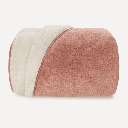 Cobertor de Microfibra Sherpa Dupla Face King Apolo Rosé