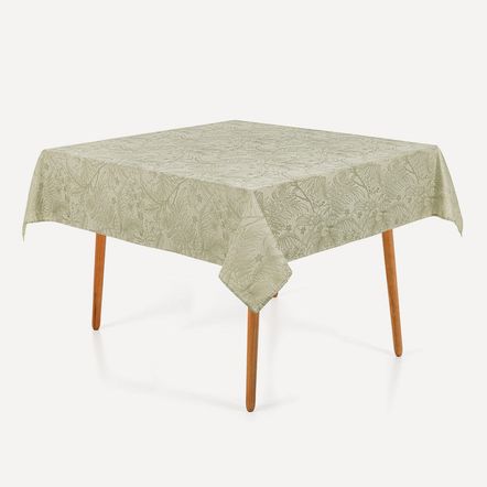 Toalha de Mesa Quadrada 8 Lugares Sempre Limpa Aurora Alecrim