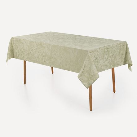 Toalha de Mesa Retangular 8 Lugares Sempre Limpa Aurora Alecrim