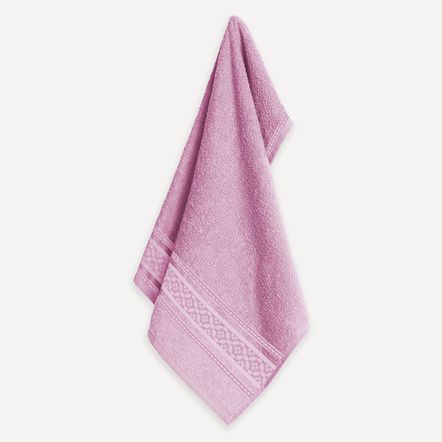Toalha de Rosto Karsten Fio Cardado Abel Rosé/Bordô