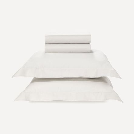 Jogo de Cama Queen 300 Fios 100% Algodão Bossa Branco
