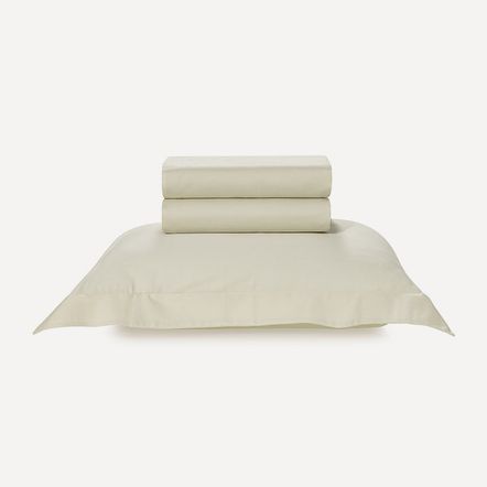 Jogo de Cama Solteiro 300 Fios 100% Algodão Bossa Champagne