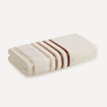 Toalha de Banho Fio Penteado Lumina Ivory/Ferrugem