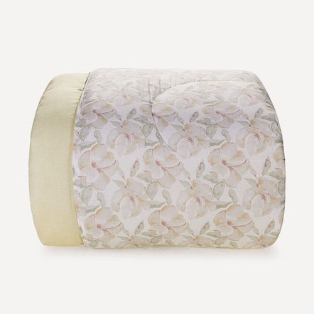 Edredom Solteiro 160 Fios 100% Algodão Dupla Face Justine