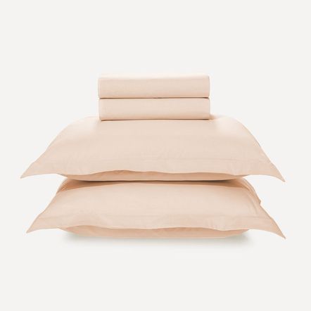 Jogo de Cama King 200 Fios 100% Algodão Tom Pétala