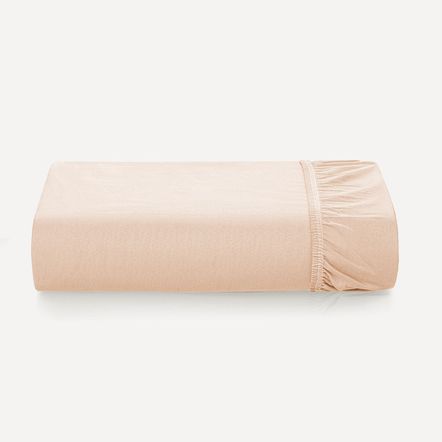 Lençol Solteiro King com Elástico Avulso 100% Algodão Tom Pétala