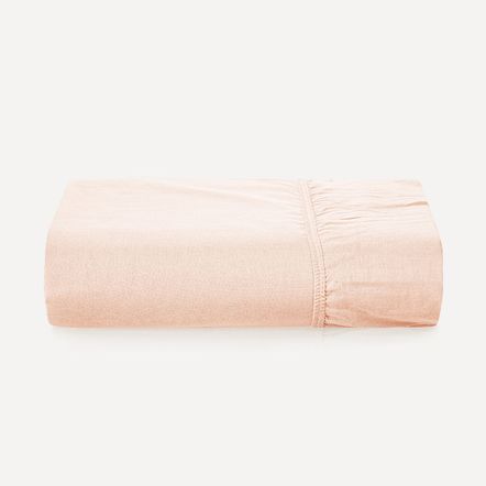 Lençol Queen com Elástico Avulso 100% Algodão Tom Pétala