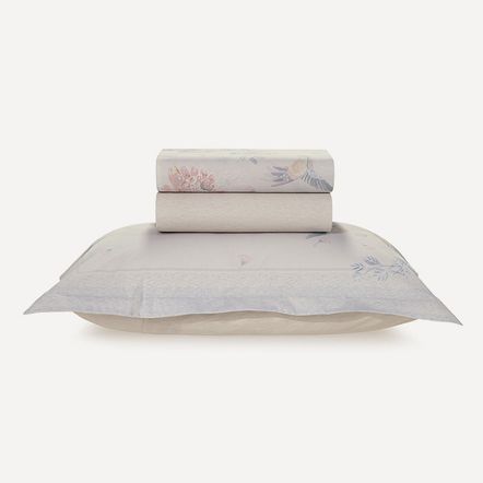 Jogo de Cama Solteiro 200 Fios 100% Algodão Irina