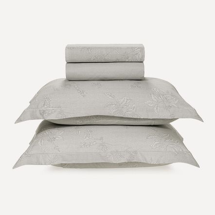 Jogo de Cama Casal 200 Fios 100% Algodão Virgínia