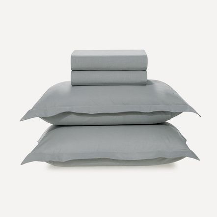 Jogo de Cama Queen 200 Fios 100% Algodão Tom Mineral