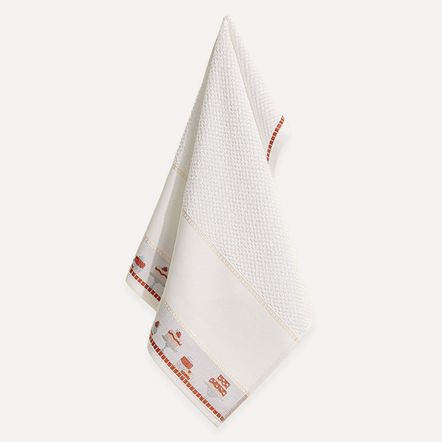 Pano de Prato Para Pintar Messina Doce Sabor Branco