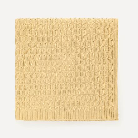 Manta Decorativa de Microfibra Lobato Mel