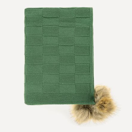 Manta Decorativa de Microfibra Rinaldi Verde Fígo