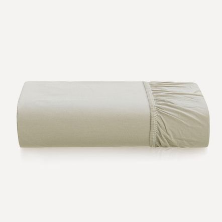 Lençol com Elástico Avulso Casal Tom Sálvia