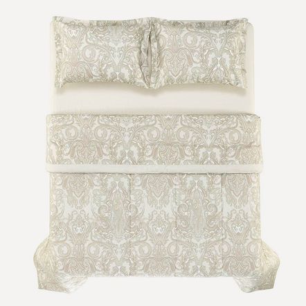 Edredom Casal Karsten 180 Fios Percal 100% Algodão Volke