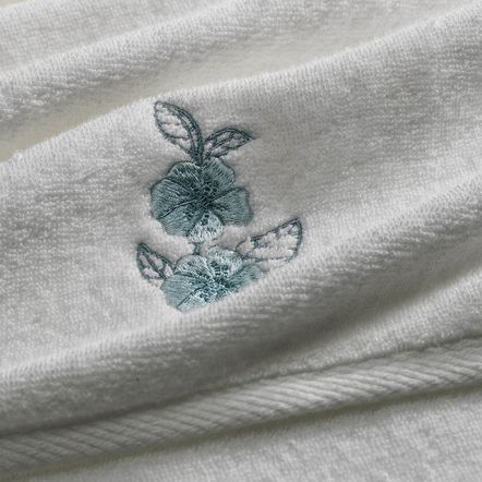 Toalha de Visita 100% Algodão Betina Branco