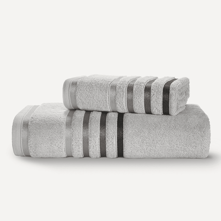 Jogo de Banho e Rosto Fio Penteado Lumina Cinza Mineral