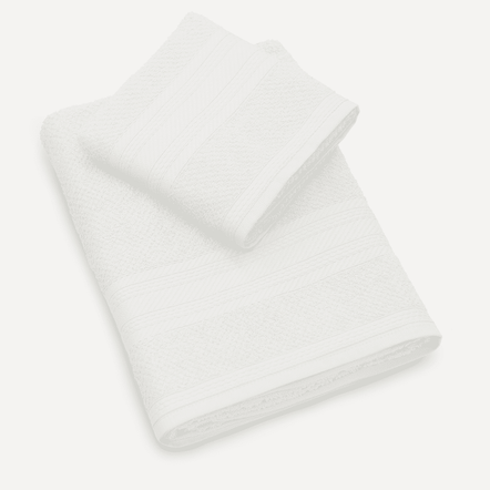 Jogo de Banho e Rosto 100% algodão Empire Branco