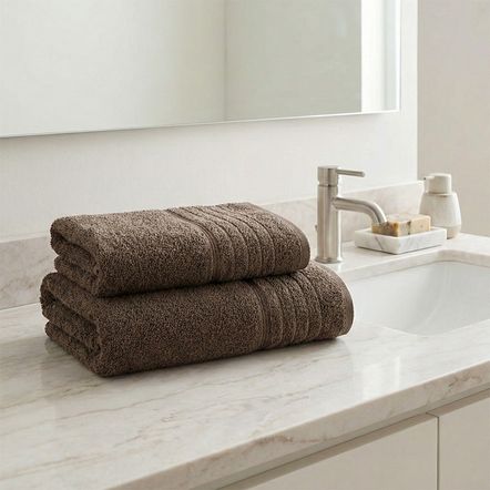 Kit Banho e Rosto 100% algodão Bressan Gris