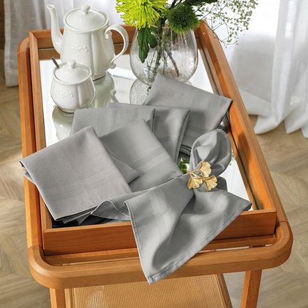 Guardanapo de Tecido Karsten Gourmet Cinza