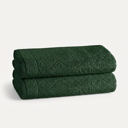 Kit 2 Toalhas de Rosto 100% Algodão Cameron Selva