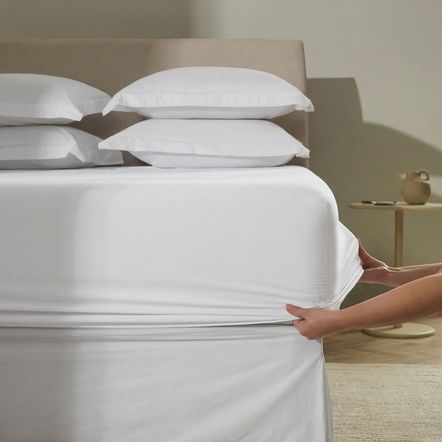 Lençol de Elástico Avulso King 300 Fios 100% Algodão Bossa Branco