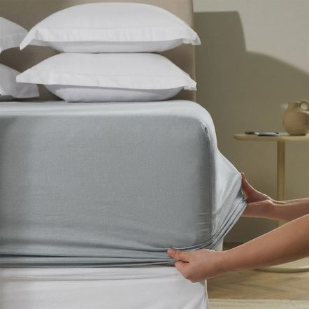 Lençol Solteiro com Elástico Avulso 100% Algodão Tom Mineral