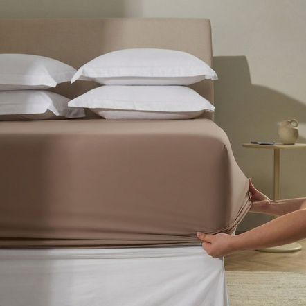 Lençol de Elástico Avulso King 200 Fios Tom Mascavo