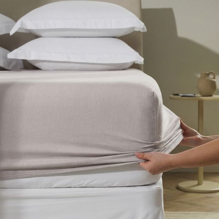 Lençol de Elástico Avulso King 300 Fios 100% Algodão Bossa Prata