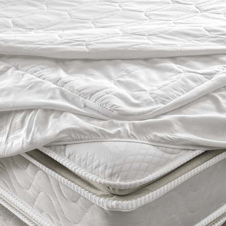 Protetor de Colchão Queen Impermeável 100% Algodão Dante Branco