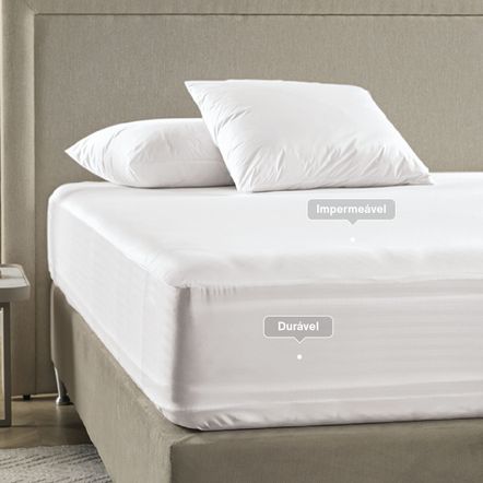 Protetor de Travesseiro Impermeável Karsten Francis Branco