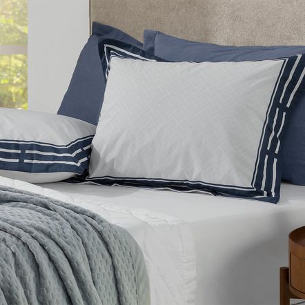 Lençol Solteiro com Elástico e Fronha 200 Fios Valen