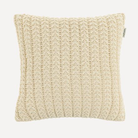 Almofada Decorativa de Tricô 45cm x 45cm Diana Giz