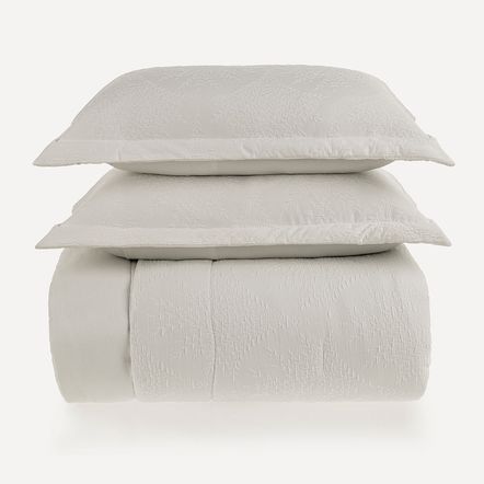 Colcha Super King com 2 Porta-travesseiros Vittoria Branco