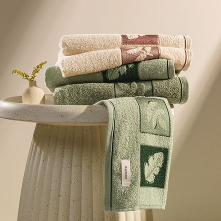 Toalha de Rosto Quebec Eucalipto