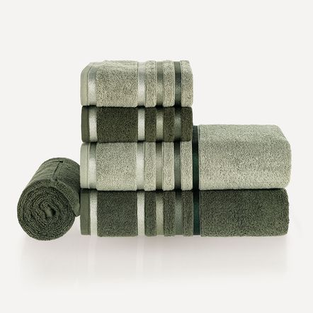 Jogo de Banho Fio Penteado 5 Peças Lumina Eucalipto